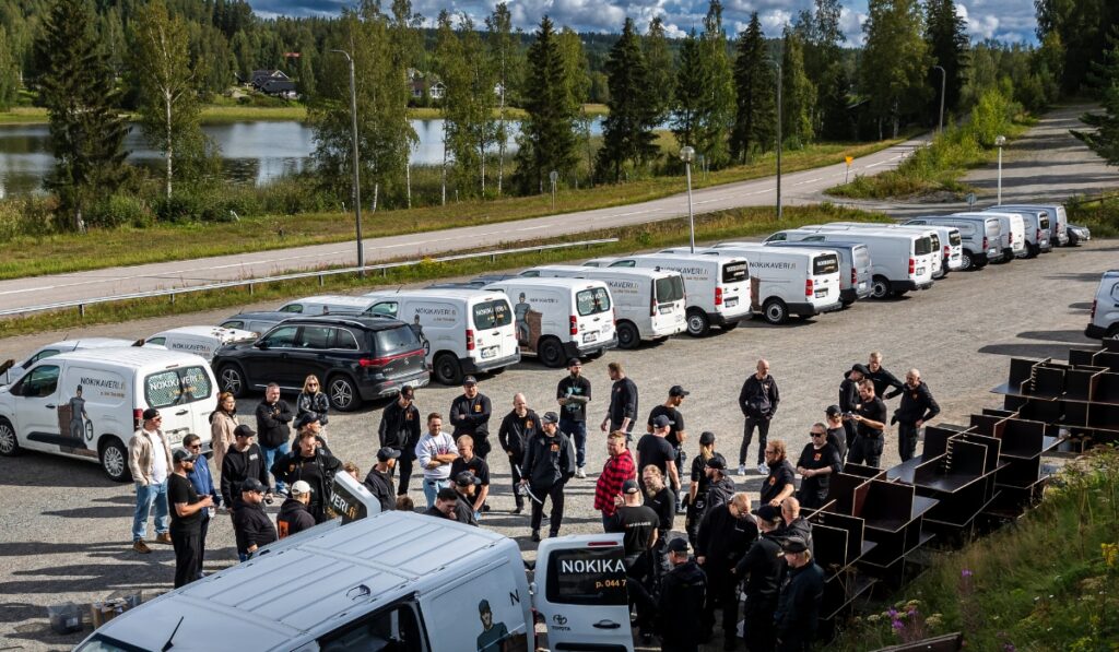 Nokikaverin nuohouspalvelu on tiimityötä